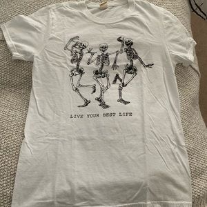 Urban outfitters skeleton graphic tee